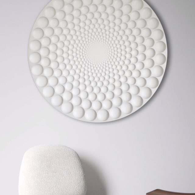 Let your space bloom.
-
Part of the cosmic project #byH, Bloom is a wall-hung sculpture inspired by a naturally occurring pattern, a cosmic geometry in relief that brings harmony into your space.
-
Now you can make Bloom part of your home.
-
#eightch #bloom #thecosmicproject #wallsculpture #reliefart #geometricart #digitalcraft #homedecor #interiorstyling #interiorart #modernart #contemporarydesign #beirut #lebanon #middleeast #pattern #natureinspired #artcollector
